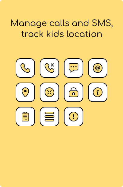Manage calls and SMS, track kids location